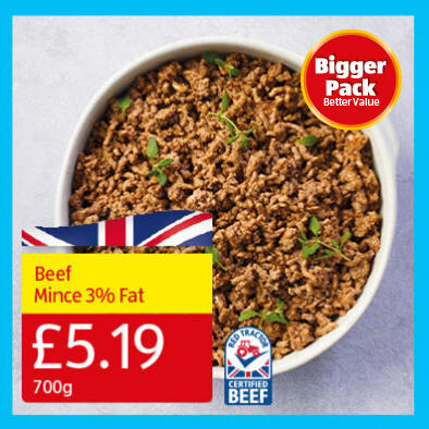 XXL Beef Mince 3% Fat - 5.49 700g