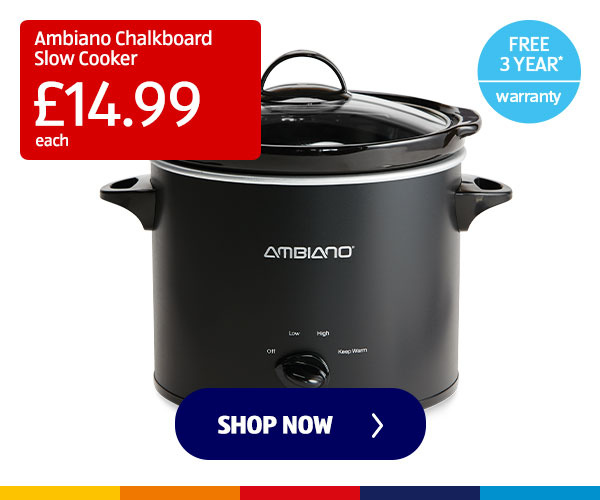 Ambiano Chalkboard Slow Cooker - Shop Now