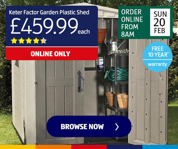 Keter Factor Garden Plastic Shed