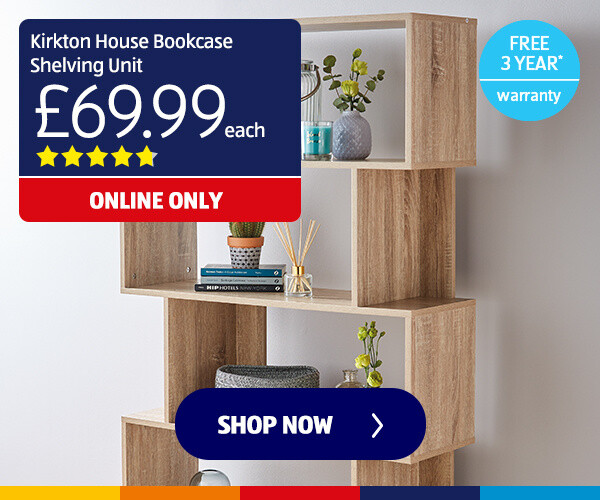 Kirkton House Bookcase Shelving Unit