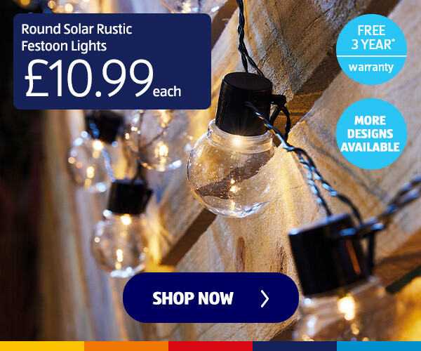 Round Solar Rustic Festoon Lights