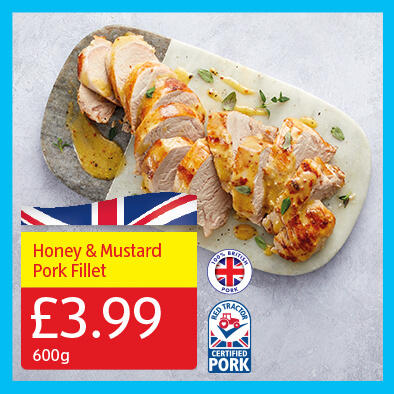 Honey & Mustard Pork Fillet - 3.99 600g