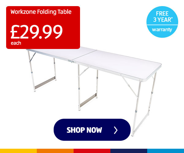 Workzone Folding Table - Shop Now