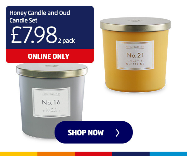 Honey Candle and Oud Candle Set