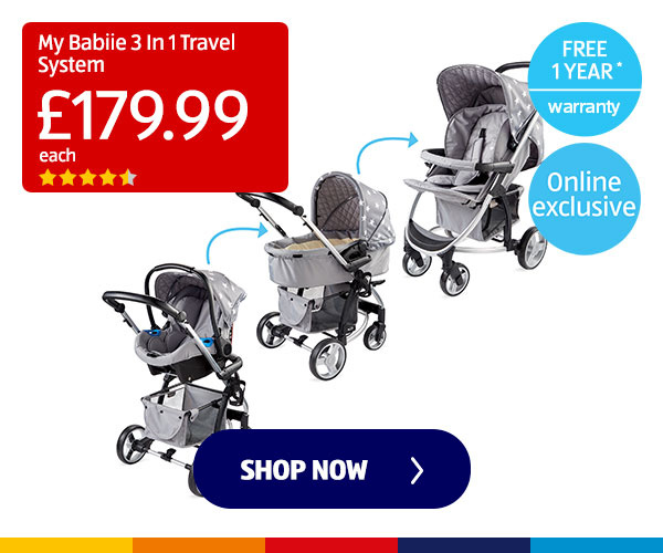 My Babiie 3 In 1 Travel System - Shop Now