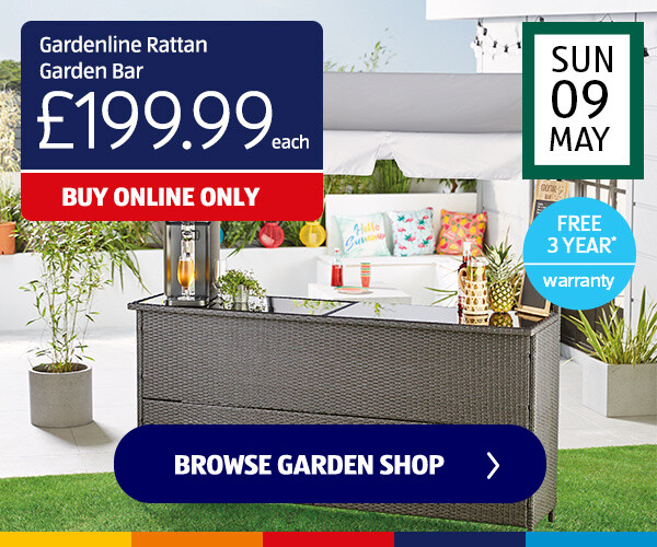 Gardenline Rattan Garden Bar - Shop Now