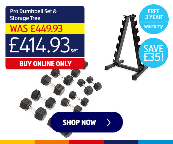 Pro Dumbbell Set & Storage Tree