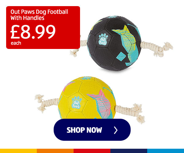 Out Paws Dog Football With Handles - Shop Now