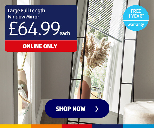 Large Full Length Window Mirror