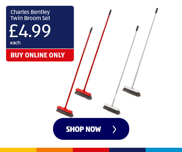 Charles Bentley Twin Broom Set - Shop Now