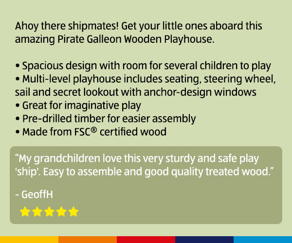 Pirate Galleon Wooden Playhouse