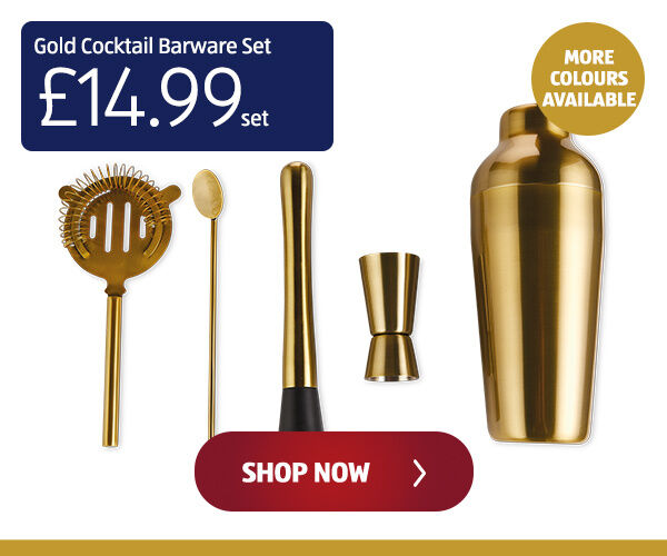 Gold Barware Cocktail Set