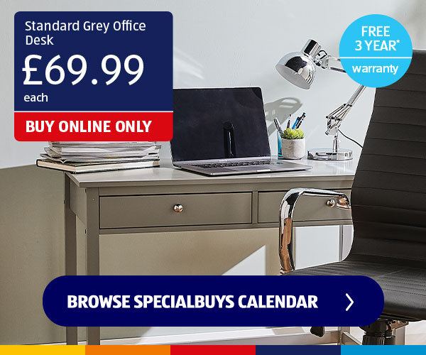 Standard Grey Office Desk - Shop Now