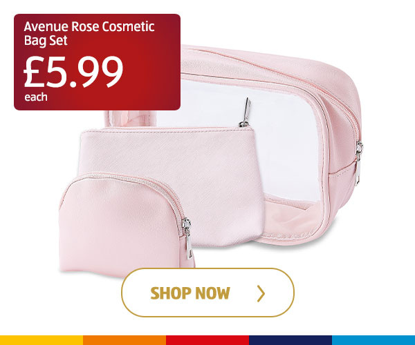 Avenue Rose Cosmetic Bag Set - Shop Now