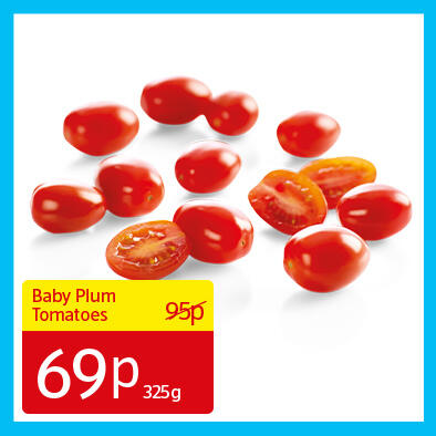 Baby Plum Tomatoes - 69p 325g