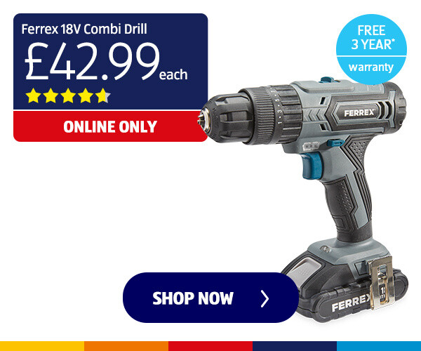 Ferrex 18v Combi Drill - 42.99 each