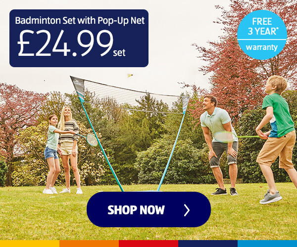 Badminton Set with Pop-Up Net