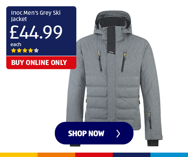 Inoc Men's Grey Ski Jacket - Shop Now