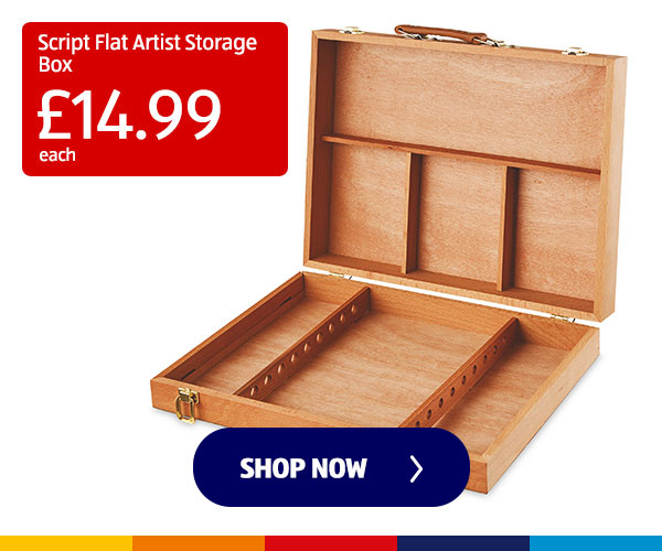 Script Flat Artist Storage Box - Shop Now