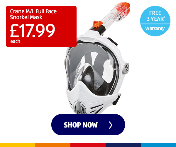 Crane M/L Full Face Snorkel Mask - Shop Now