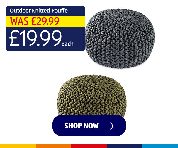 Outdoor Knitted Pouffe