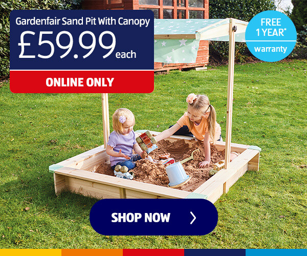 Gardenfair Sand Pit With Canopy