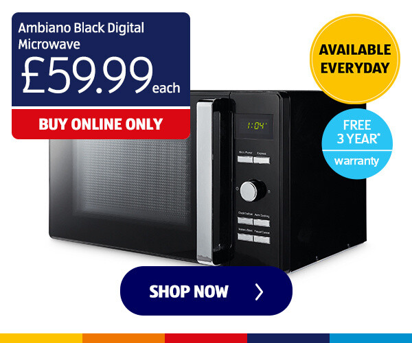 Ambiano Black Digital Microwave