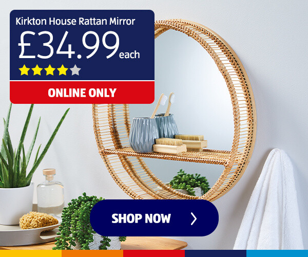 Kirkton House Rattan Mirror