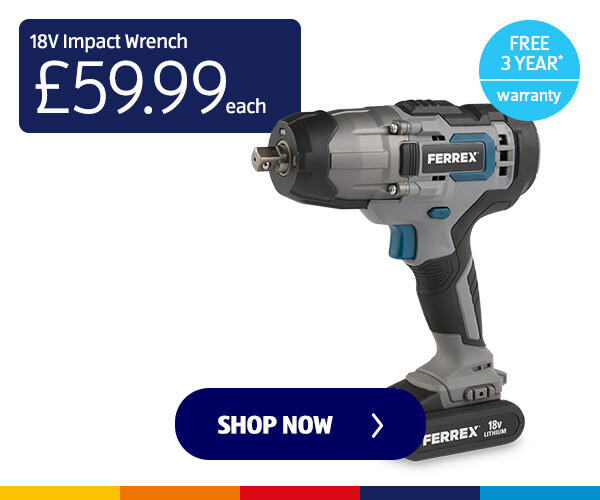 Ferrex 18V Impact Wrench - 59.99 each