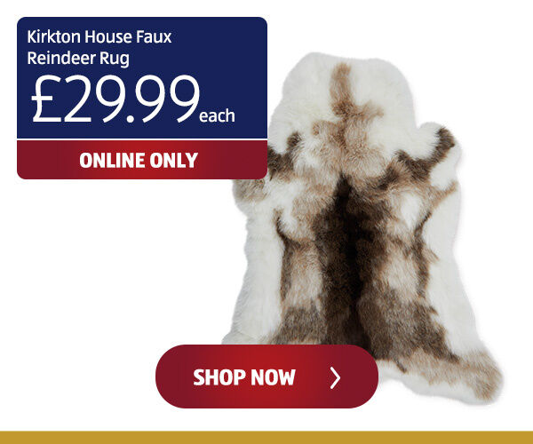 Kirkton House Faux Reindeer Rug