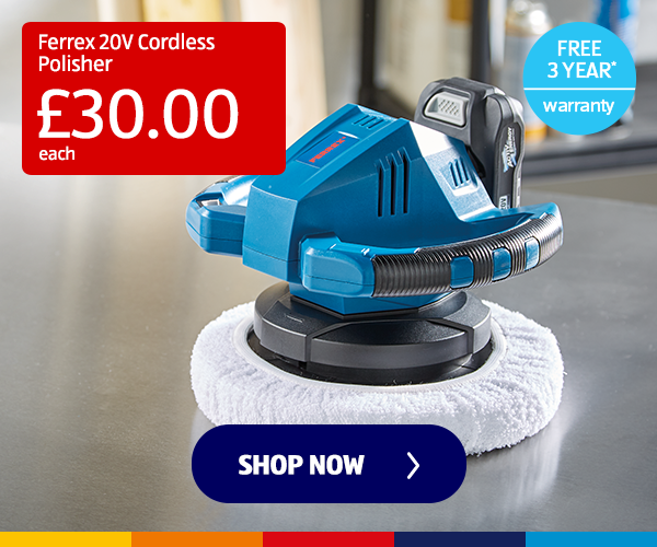 Ferrex 20V Cordless Polisher - Shop Now