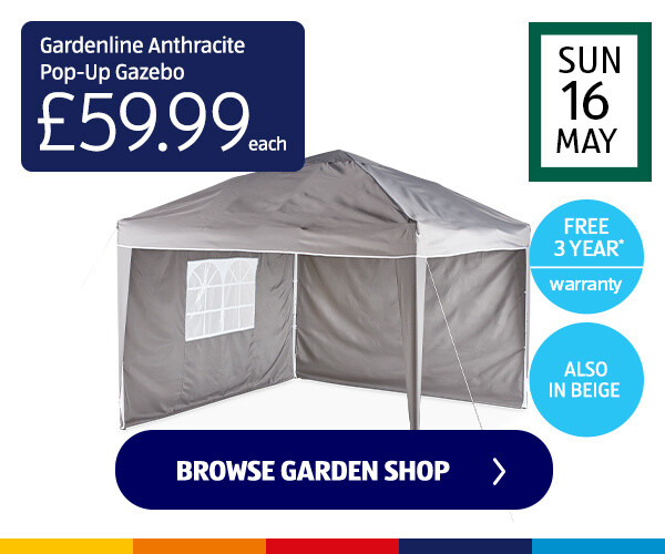 Gardenline Anthracite Pop Up Gazebo