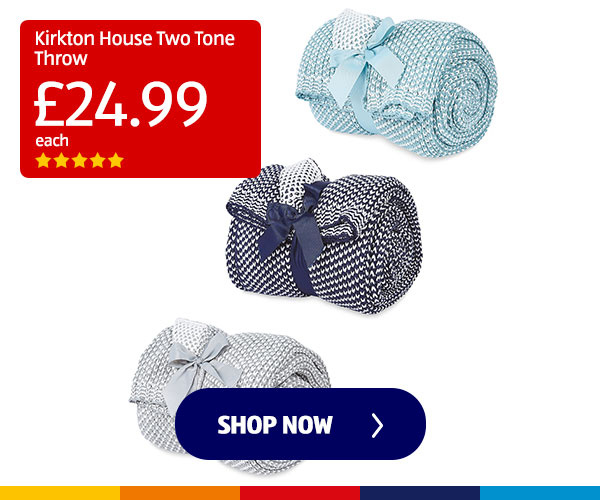 Kirkton House Two Tone Throw – Shop Now