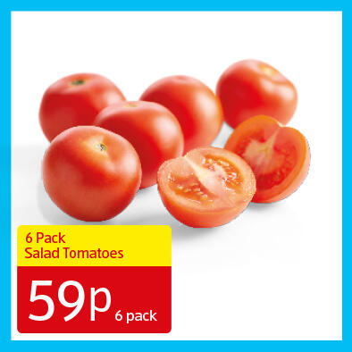 6 Pack Salad Tomatoes - 59p 6 pack