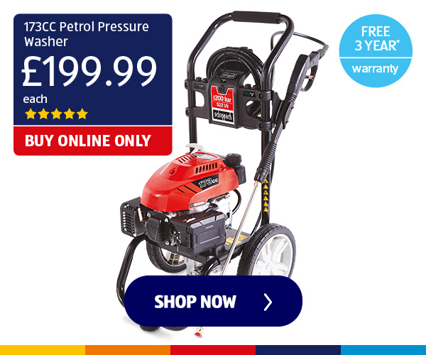 173CC Petrol Pressure Washer - Shop Now