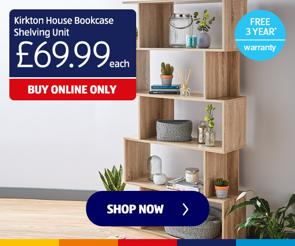 Kirkton House Bookcase Shelving Unit