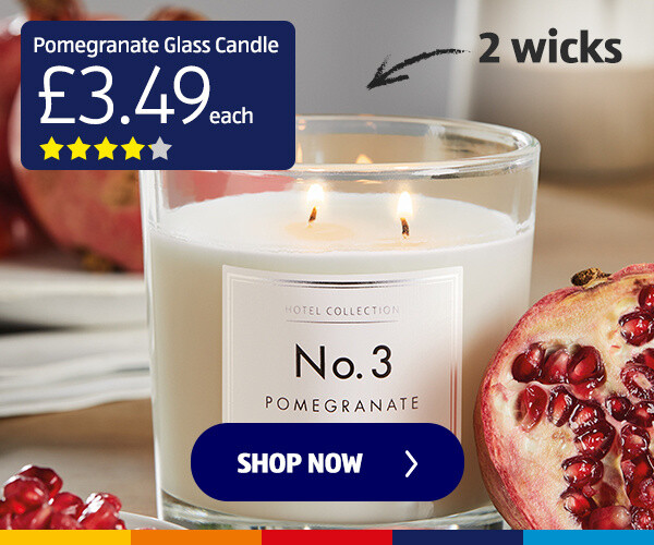 Pomegranate Glass Candle