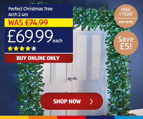 Perfect Christmas Tree Arch 2.4m