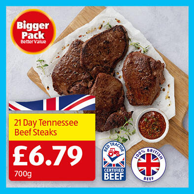 21 Day Tennessee Beefs Steaks - 6.79 700g