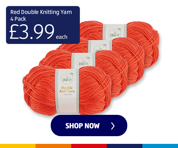 Red Double Knitting Yarn 4 Pack - Shop Now