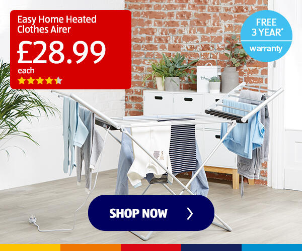 Easy Home Heated Clothes Airer - Shop Now