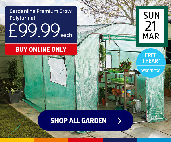 Gardenline Premium Grow Polytunnel - Shop Now