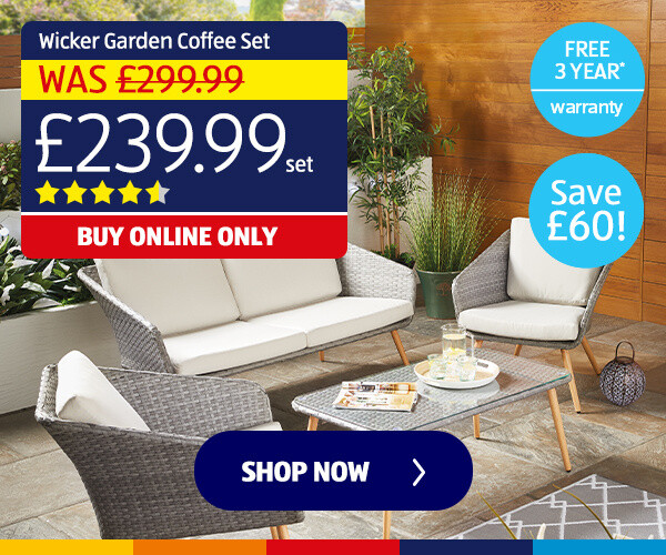 Wicker Garden Coffee Set