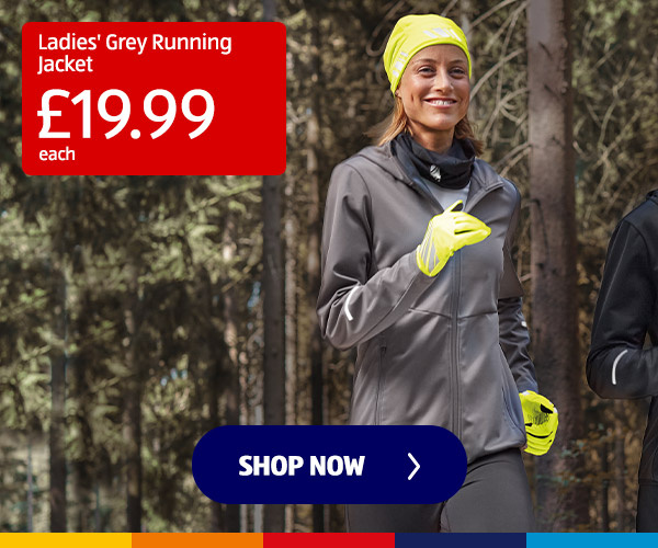 Ladies Grey Running Jacket - Shop Now 