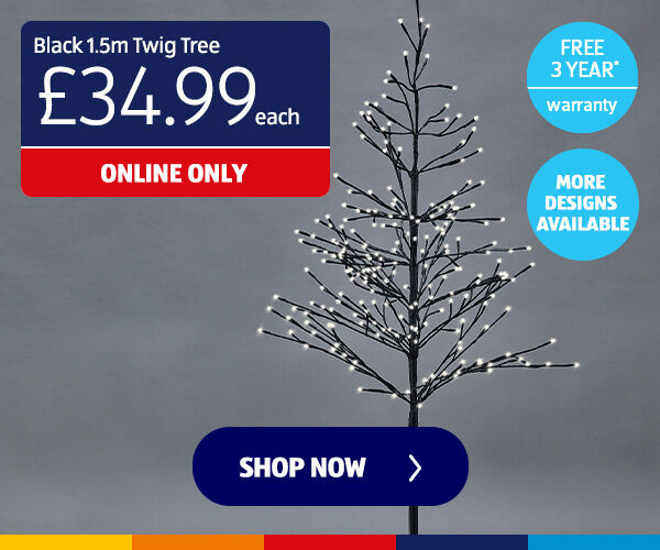 Black 1.5m Twig Tree