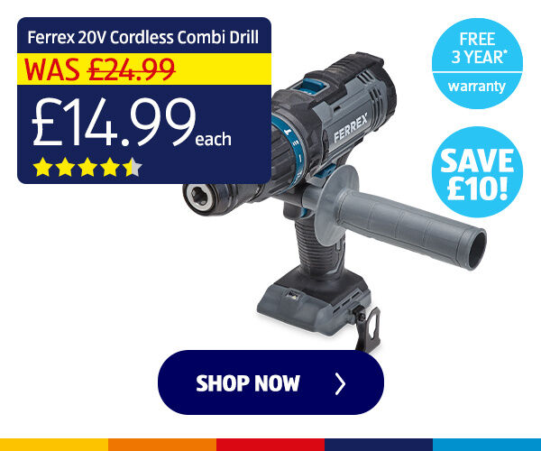 Ferrex 20V Cordless Combi Drill