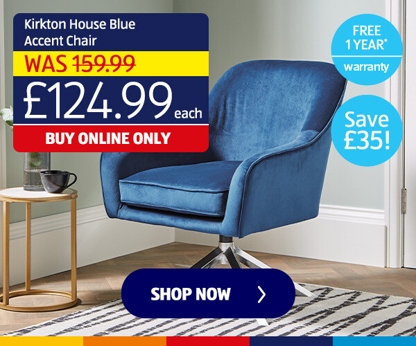 Kirkton House Blue Accent Chair - Shop Now