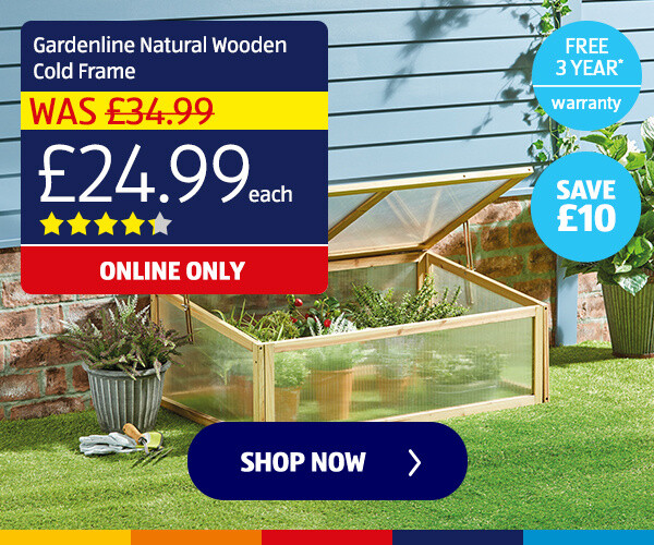 Gardenline Natural Wooden Cold Frame