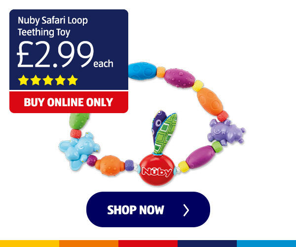 Nuby Safari Loop Teething Toy - Shop Now