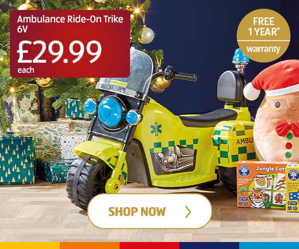 Ambulance Ride-On Trike 6V - Shop Now